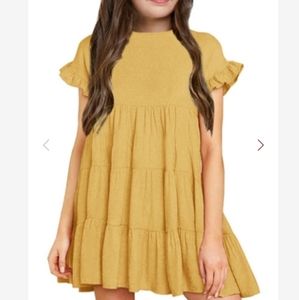 Girls light yellow dress